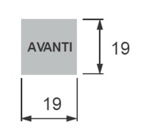 Self-adhesive plate with word