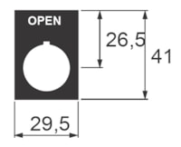 Thermoplastic plate with word