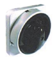 Padlockable knob grey-black 72x72 mm