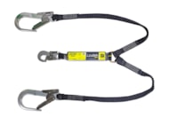 ENERGY ABSORBER WITH DOUBLE ELASTIC CORD