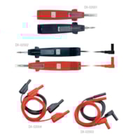 2 safety cords straight/elbow black/red