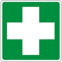 Safety sign - Al - Dimensions: 120x120 mm