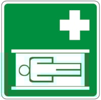 Safety sign - Al - Dimensions: 250x250 mm