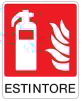 Fire sign - Al - Dimensions: 160x210 mm