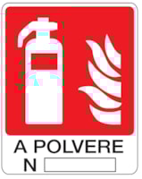 Fire sign - Al - Dimensions: 250x310 mm