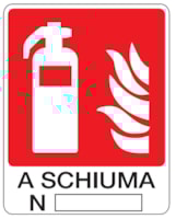 Fire sign - Al - Dimensions: 250x310 mm