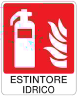Fire sign - Al - Dimensions: 250x310 mm