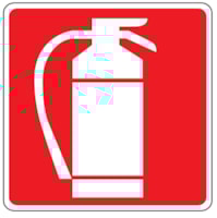 Fire sign - Al - Dimensions: 250x250 mm Fire sign - Al - Dimensions: 250x250 mm