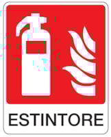 Fire sign - Al - Dimensions: 120x150 mm Fire sign - Al - Dimensions: 120x150 mm