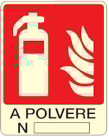 Fire sign - Al - Dimensions: 250x310 mm