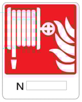 Fire sign - Al - Dimensions: 250x310 mm Fire sign - Al - Dimensions: 250x310 mm