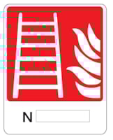 Fire sign - Al - Dimensions: 250x310 mm