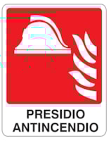 Fire sign - Al - Dimensions: 250x310 mm
