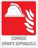 Fire sign - Al - Dimensions: 250x310 mm