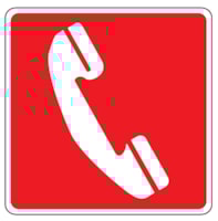 Fire sign - Al - Dimensions: 250x250 mm Fire sign - Al - Dimensions: 250x250 mm