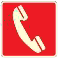 Fire sign - Al - Dimensions: 250x250 mm Fire sign - Al - Dimensions: 250x250 mm