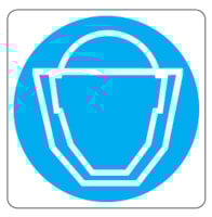 Mandatory sign - Al - Side: 125 mm