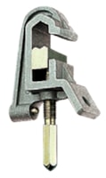 Clamp for earthing and s.c. devices