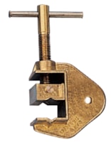 Earth clamp for earthing and s.c. devices