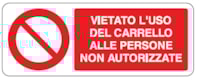 CART. F.TO MM 350X125 VIET.USO CARRELLO PER