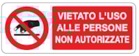 CART. ALL. F.TO MM 350X125 VIET L'USO ALLE
