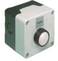 1 flush pushbutton in enclosure M16