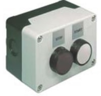 2 flush pushbuttons in enclosure M16