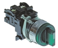 Selector with illuminated white knob - 2 pos.