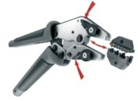 Pinza manuale con matrici intercambiabili