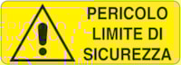 Rectangular danger sign - 350 x 125 mm