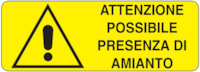 Rectangular danger sign - 350 x 125 mm