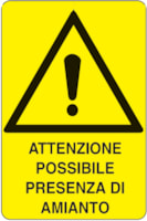 Rectangular danger sign - 330 x 500 mm