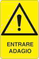 Rectangular danger sign - 250 x 330 mm