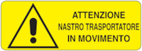 Rectangular danger sign - 350 x 125 mm