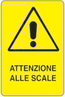 Rectangular danger sign - 250 x 330 mm