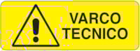 Rectangular danger sign - 350 x 125 mm