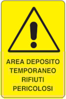 Rectangular danger sign - 330 x 500 mm