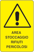 Rectangular danger sign - 330 x 500 mm