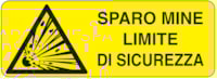 Rectangular danger sign - 350 x 125 mm
