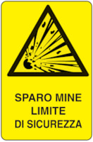 Rectangular danger sign - 330 x 500 mm