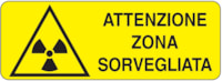 Rectangular danger sign - 350 x 125 mm