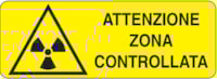 Rectangular danger sign - 350 x 125 mm