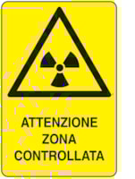 Rectangular danger sign - 250 x 330 mm