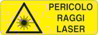 Rectangular danger sign - 350 x 125 mm
