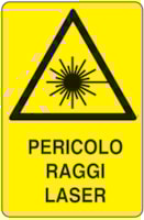 Rectangular danger sign - 330 x 500 mm