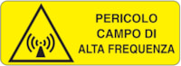 Rectangular danger sign - 350 x 125 mm