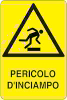Rectangular danger sign - 330 x 500 mm