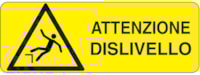 Rectangular danger sign - 350 x 125 mm
