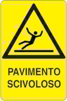 Rectangular danger sign - 330 x 500 mm Rectangular danger sign - 330 x 500 mm