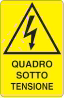 Rectangular danger sign - 330 x 500 mm